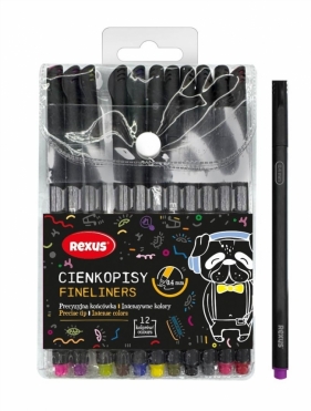 Cienkopisy 0,4mm 12 kolorów