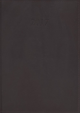 Kalendarz 2017 KKA-4TL książkowy Lux brązowy