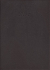 Kalendarz 2017 KKA-4TL książkowy Lux brązowy