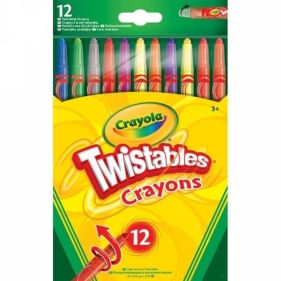 Wykręcane kredki świecowe Crayola, 12 kolorów