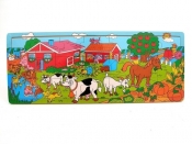 Puzzle drewniane ze zwierzakami 21 elementów (1528308)