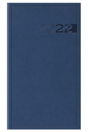 Kalendarz 2022 Tygodniowy Print niebieski