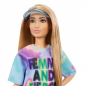 Barbie Fashionistas: Lalka - Kolorowa sukienka, ciemnoblond włosy (FBR37/GRB51)