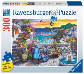 Ravensburger, Puzzle 300: Zachód słońca nad Santorini (17130)