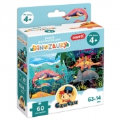 CzuCzu Puzzle panoramiczne Dinozaury 4+