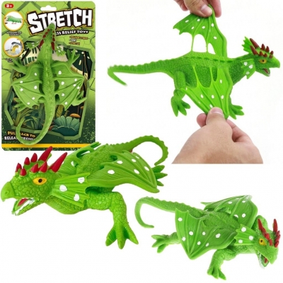 Dinozaur smok zielony do rozciągania