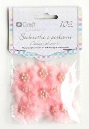 Stokrotki z perłami 10 szt (cream)
