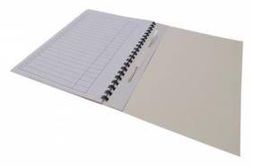 Teczka do akt osobowych Warta ABCD niezadrukowana A4 - czarny 250 g 230 mm x 310 mm (1824-339-005)