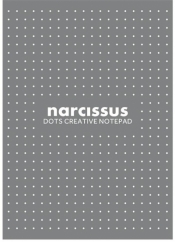 Blok A4/80K Narcisuss kropki szary (6szt)