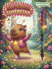 Kapibara Superstar. Kolorowanka z naklejkami - Opracowanie zbiorowe