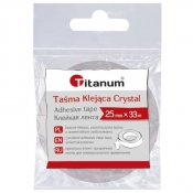 Taśma biurowa Titanum Crystal 25mm x 33m (445250)