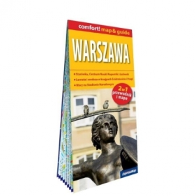Warszawa; laminowany map&guide (2w1: przewodnik i mapa) - Urszula Augustyniak