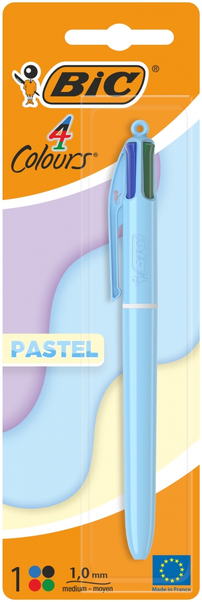 <img src='https://webimage.pl/pics/310/0/d3086123740310.jpg' style='height:440px' /> Długopis BIC 4 Colours Pastel blister 1 szt.mix