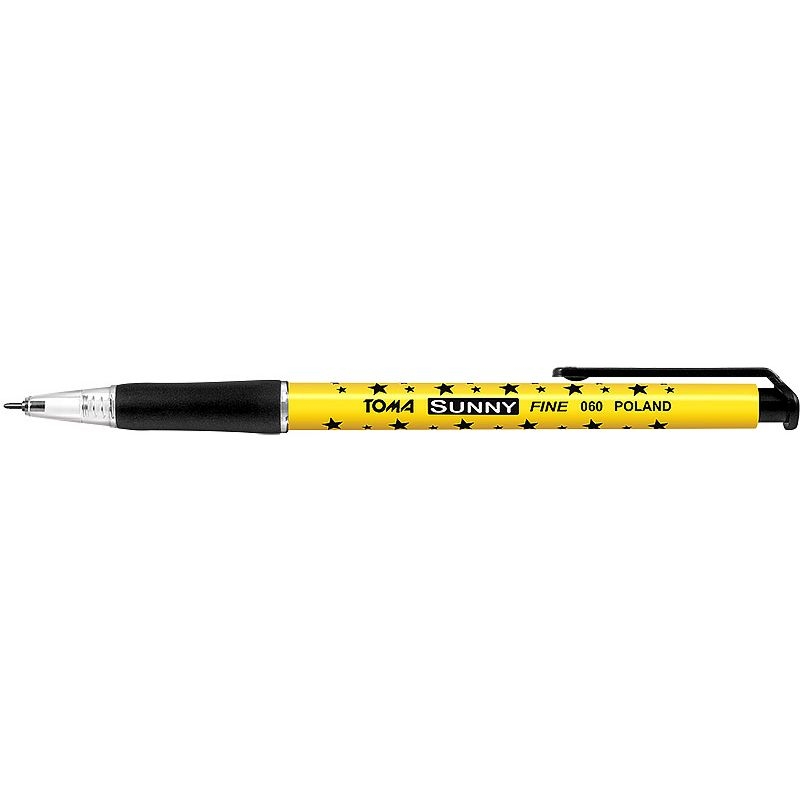 Długopis automatyczny w gwiazdki Sunny - czarny (TO-060 32)