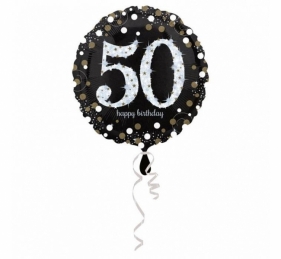 Balon foliowy Sparkling Birthday 50 43cm
