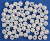 Koraliki 5 mm białe