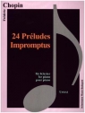 Chopin. 24 Preludes, Impromptus fur Klavier Opracowanie zbiorowe