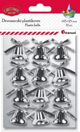 Dzwoneczki plastikowe 25mm 12szt