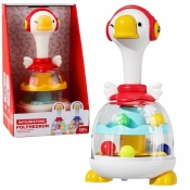 Bączek z kuleczkami zjeżdżalnia dla kulek gęś