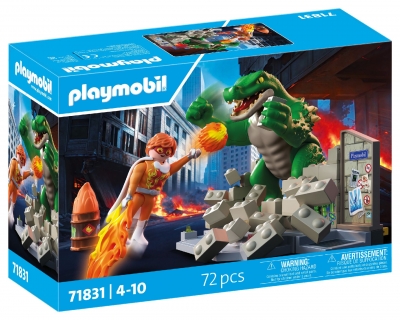 Playmobil Bohaterski pojedynek z jaszczurem 71831