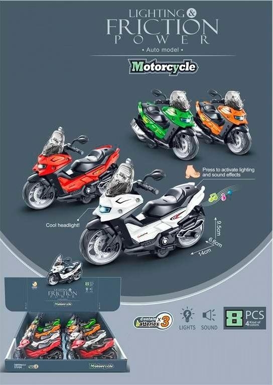 Motor z napędem ze światłem i dżwiękiem