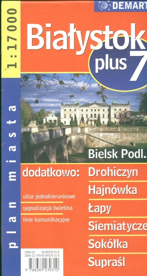 Białystok plus 7 1:17 000 plan miasta