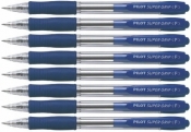8x Długopis olejowy Pilot Super Grip F - niebieski (BPGP-10R-F-L)
