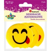 Emotikony materiałowe 3-szt. (361971)