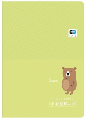 Zeszyt A5/32 kartkowy w kolorową linię B&B Kids Pastel (394015)