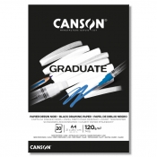 Blok Canson Graduate Black Drawing A4, 20 arkuszy