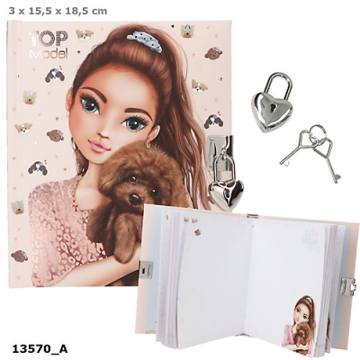 <img src='https://webimage.pl/pics/311/2/d4010070702311.jpg' style='height:440px' /> Pamiętnik na kłódkę Top Model 13570A