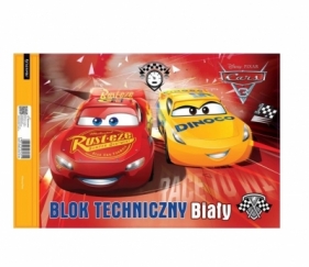 Blok techniczny A4/10K biały Cars