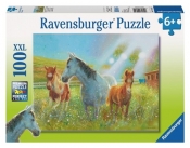 Puzzle XXL Konie na pastwisku 100