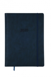 Kalendarz 2020 KKA4DL książkowy A4 dzienny LUX granatowy