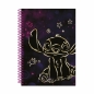 Kołobrulion B5 Disney Gold Stitch plastikowa spirala 100 kartek