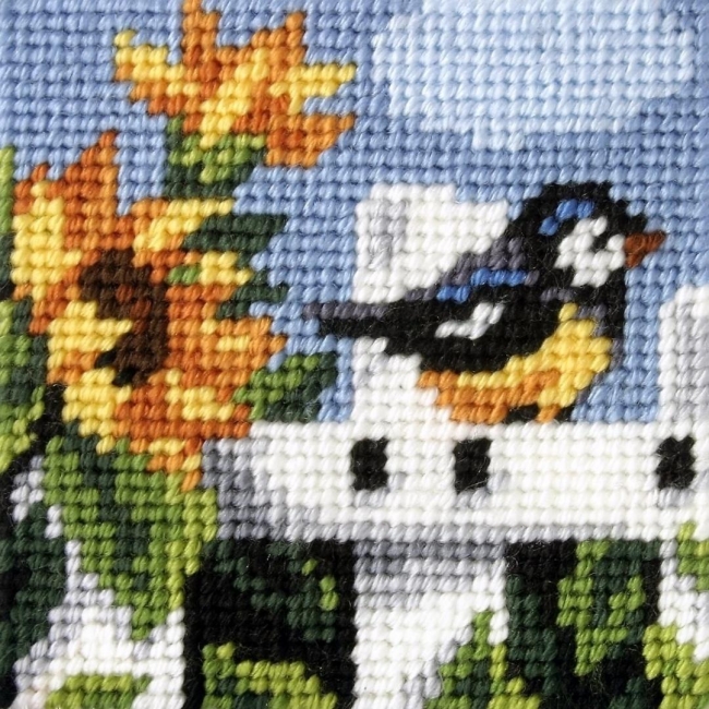 Haft. Moje pierwsze wyszywanie - Sikorka