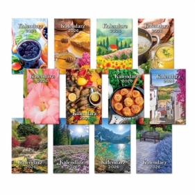 Kalendarz 2026 zdzierak 7,2x11,4cm MIX