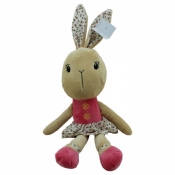 Maskotka Króliczka Balerinka w kolorze czerwonym 48 cm (4896a)
