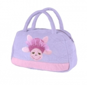 Torebka z różowym żółwiem 13x23x6 cm - <br />