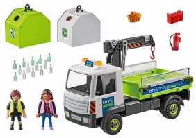 Playmobil City Action: Samochód ciężarowy z kontenerami na szkło (71431)