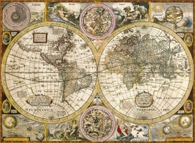 Clementoni, puzzle High Quality Collection 3000: Old Map (33531)