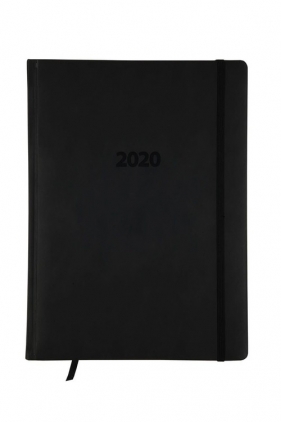 Kalendarz 2020 KKA4DL książkowy A4 dzienny LUX czarny