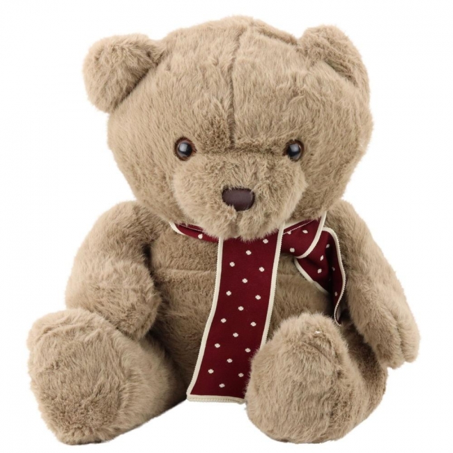 <img src='https://webimage.pl/pics/312/8/d5905991048312.jpg' style='height:440px' /> Pluszowa maskotka miś z szalikiem jasnobrąz. 45 cm