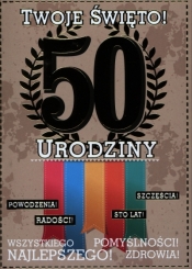 KARNET 50 URODZINY PP-1795