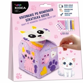 Kidea - Kreowanie po numerach, szkatułka kotek