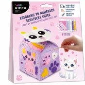 Kreowanie po numerach szkatułka kotek KIDEA