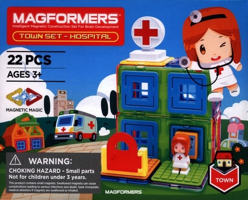 Magformers Town Set Hospital 22 elementy