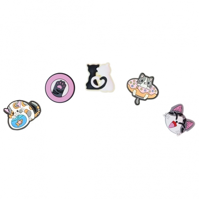 Przypinki do butów zabawne kotki szt