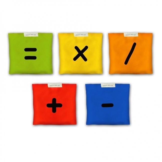 Woreczki gimnastyczne zestaw znaki matematyczne