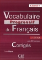 Vocabulaire progressif du français Avancé Klucz 2. edycja - Claire Miquel